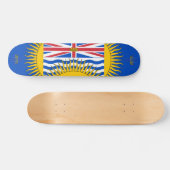 Skateboard Drapeau de la Colombie-Britannique - CND (Horz)
