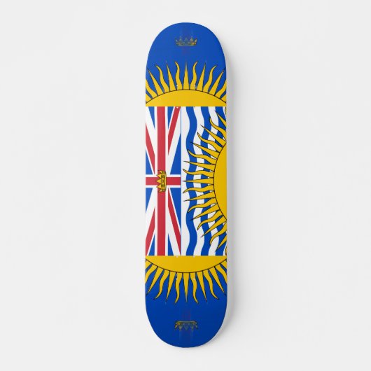 Skateboard Drapeau de la Colombie-Britannique - CND (Devant)