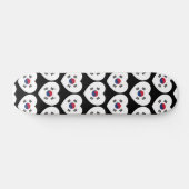 Skateboard Drapeau de la Corée du Sud Cœur (Horz)