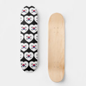 Skateboard Drapeau de la Corée du Sud Cœur (Recto)