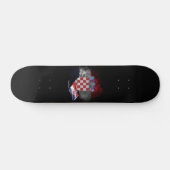 Skateboard Drapeau de la Croatie (Horz)