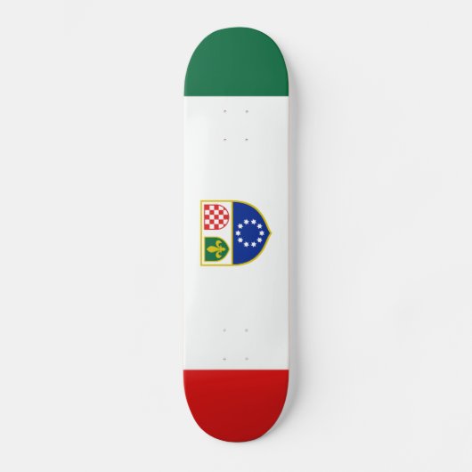 Skateboard Drapeau de la Fédération de Bosnie (Recto)