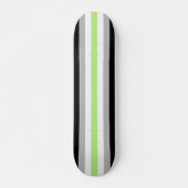 Skateboard Drapeau de la fierté agender - Identité agender LG (Devant)