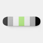 Skateboard Drapeau de la fierté agender - Identité agender LG (Horz)