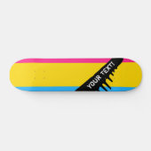 Skateboard Drapeau de la fierté transexuelle (Horz)