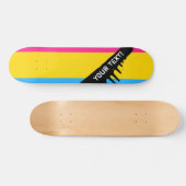 Skateboard Drapeau de la fierté transexuelle (Horz)