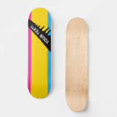 Skateboard Drapeau de la fierté transexuelle (Recto)