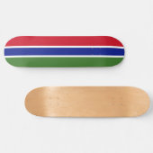 Skateboard Drapeau de la Gambie (Horz)