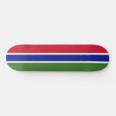 Skateboard Drapeau de la Gambie (Horz)