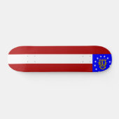 Skateboard Drapeau de la Géorgie (Horz)