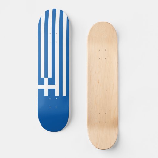 Skateboard Drapeau de la Grèce (Recto)