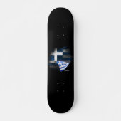 Skateboard Drapeau de la Grèce (Devant)