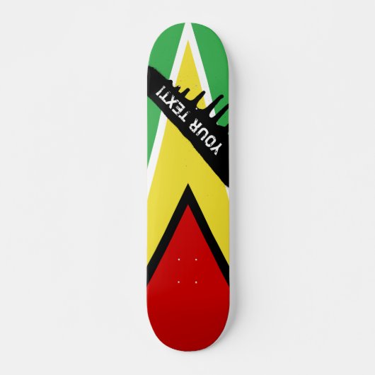 Skateboard Drapeau de la Guyane (Devant)