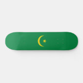 Skateboard Drapeau de la Mauritanie (Horz)