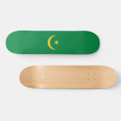 Skateboard Drapeau de la Mauritanie (Horz)