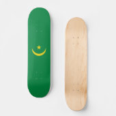 Skateboard Drapeau de la Mauritanie (Recto)