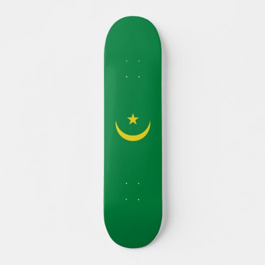 Skateboard Drapeau de la Mauritanie (Devant)