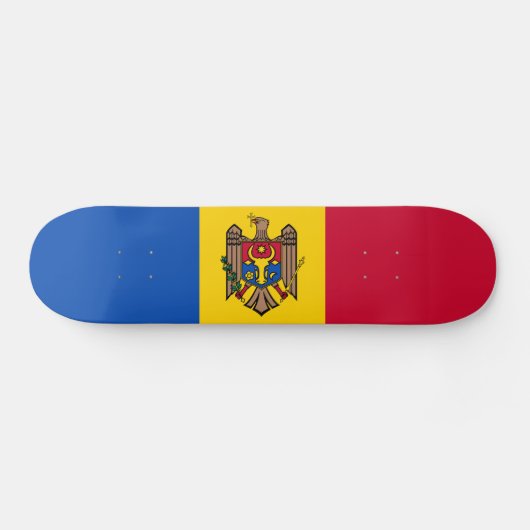 Skateboard Drapeau de la Moldavie (Horz)