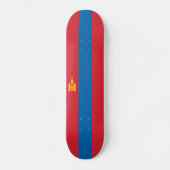 Skateboard Drapeau de la Mongolie (Recto)