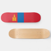 Skateboard Drapeau de la Mongolie (Horz)