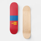 Skateboard Drapeau de la Mongolie (Recto)