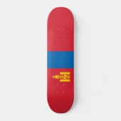 Skateboard Drapeau de la Mongolie (Recto)