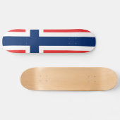Skateboard Drapeau de la Norvège (Horz)