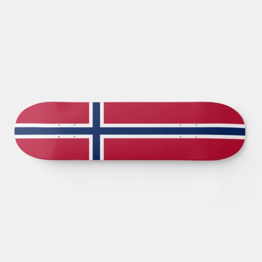 Skateboard Drapeau de la Norvège (Horz)