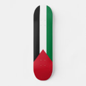 Skateboard Drapeau de la Palestine (Recto)