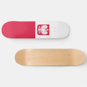 Skateboard Drapeau de la Pologne (Horz)