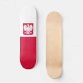 Skateboard Drapeau de la Pologne (Recto)