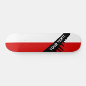 Skateboard Drapeau de la Pologne (Horz)