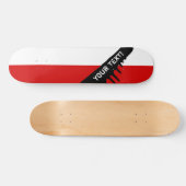 Skateboard Drapeau de la Pologne (Horz)