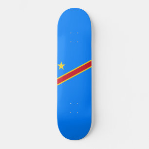 Skateboard Drapeau de la RDC (République démocratique du Cong