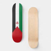 Skateboard Drapeau de la République arabe sahraouie démocrati (Recto)