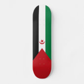 Skateboard Drapeau de la République arabe sahraouie démocrati (Recto)