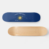 Skateboard Drapeau de la République des Conchs (Horz)