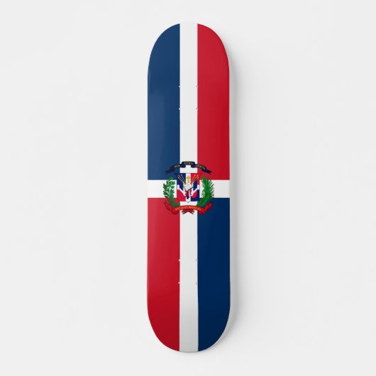 Skateboard Drapeau de la République Dominicaine (Devant)