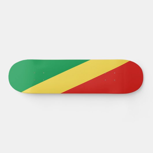 Skateboard Drapeau de la République du Congo (Horz)
