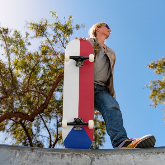 Skateboard Drapeau de la République tchèque (Extérieur 1)