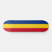 Skateboard Drapeau de la Roumanie (Horz)