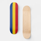 Skateboard Drapeau de la Roumanie (Recto)