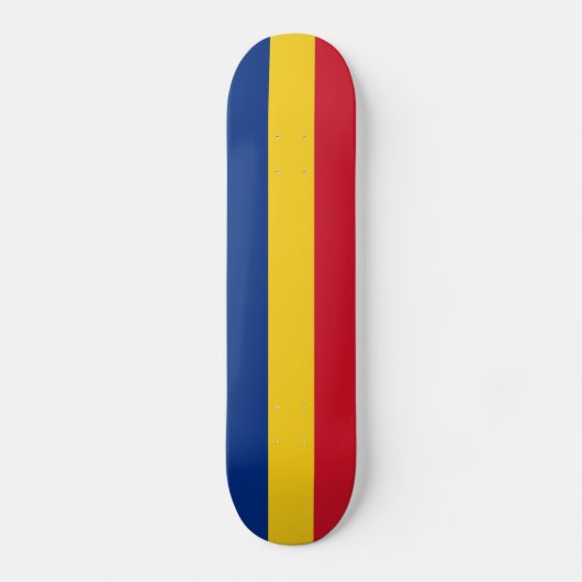 Skateboard Drapeau de la Roumanie (Recto)