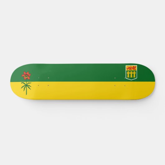Skateboard Drapeau de la Saskatchewan (CANADA) (Horz)