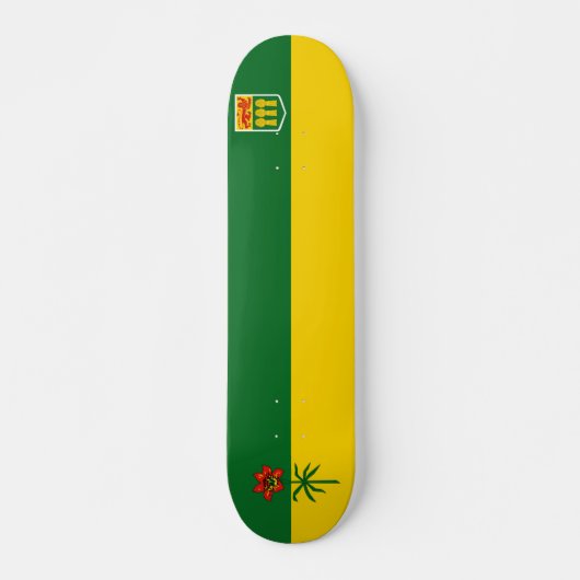 Skateboard Drapeau de la Saskatchewan (CANADA) (Devant)