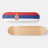 Skateboard drapeau de la Serbie (Horz)
