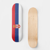 Skateboard drapeau de la Serbie (Recto)