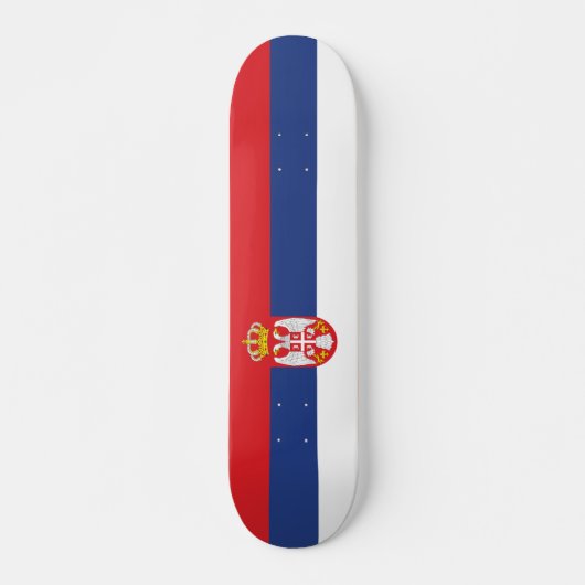 Skateboard drapeau de la Serbie (Devant)