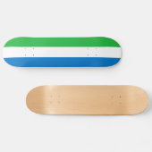 Skateboard Drapeau de la Sierra Leone (Horz)