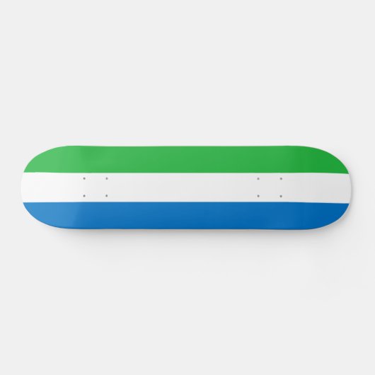 Skateboard Drapeau de la Sierra Leone (Horz)